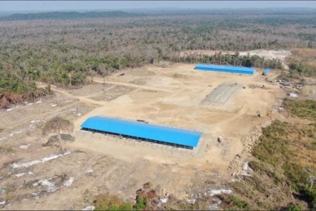 The new Think Biotech/Angkor Plywood sawmill in the immediate vicinity of Prey Lang Wildlife Sanctuary. All photographs are screenshots from the Global Initiative against Transnational Organized Crime report.