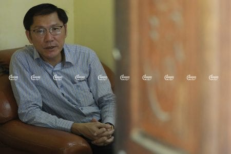 New Adhoc president, Ny Sokha, speaks during an exclusive interview with CamboJA in Phnom Penh, July 7, 2021. CamboJA/ Pring Samrang