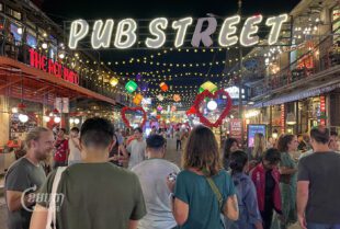 Tourists visit Pub Street in Siem Reap city. Picture taken on February 12, 2023. CamboJA/ Sorn Sarath