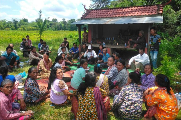 Kuy indigenous people at Chheb district in Preah Vihear province held a “curse ceremony” on August 28. (Supplied)