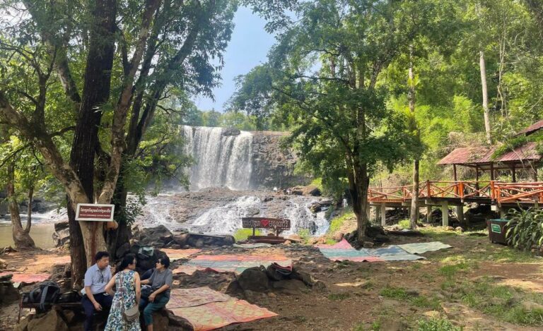 Boustra Waterfall at Mondulkiri province, May 23, 2023. (CamboJA/Khuon Narim)