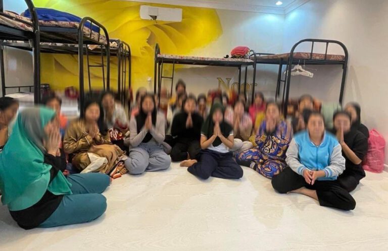 Seventy-eight Cambodian migrant workers ask for help in Saudi Arabia. A photo post on the government spokesperson’s Facebook page.